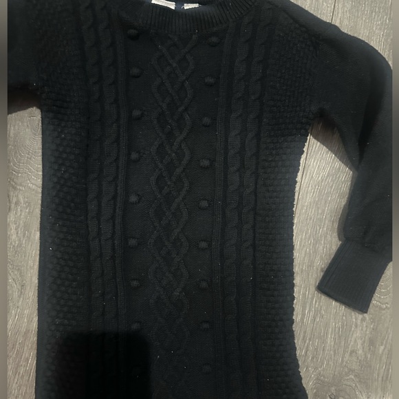 Gap Kids black cable knit sweater dress - Picture 2 of 4